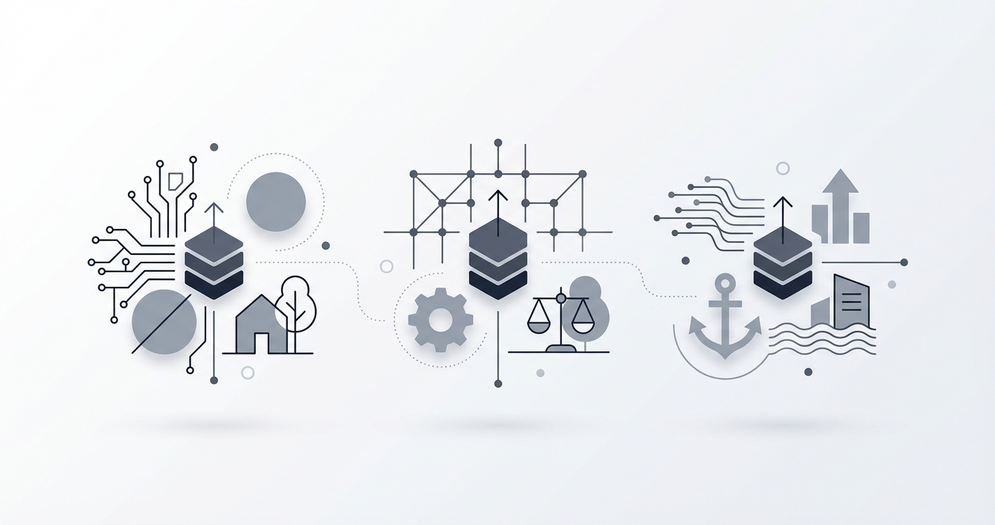 City skylines of Berlin, Munich, and Hamburg, representing the German tech scene.
