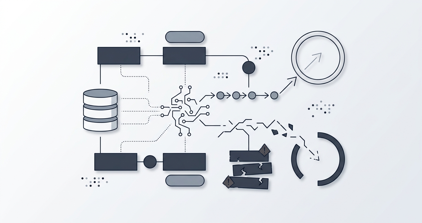 A person cautiously navigating a minefield representing the tech job market.