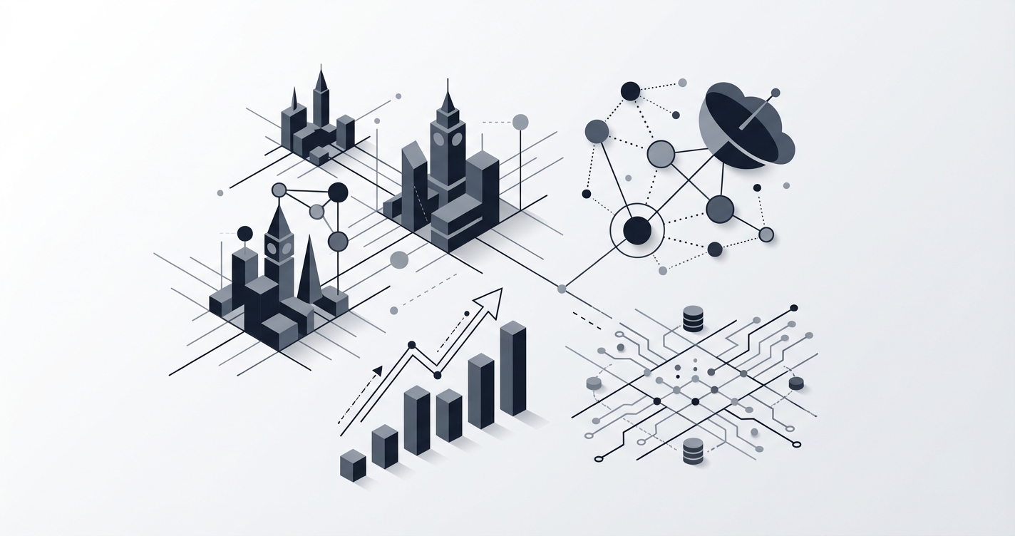 Graph showing projected tech salary growth in London, Manchester, and Edinburgh.