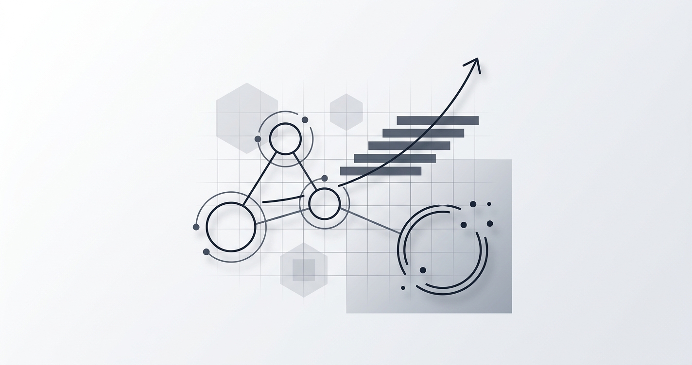 European developer working remotely at a cafe, using a laptop, smiling.